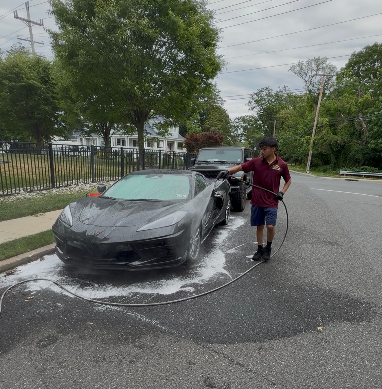 Supreme Auto Detailing technician at work